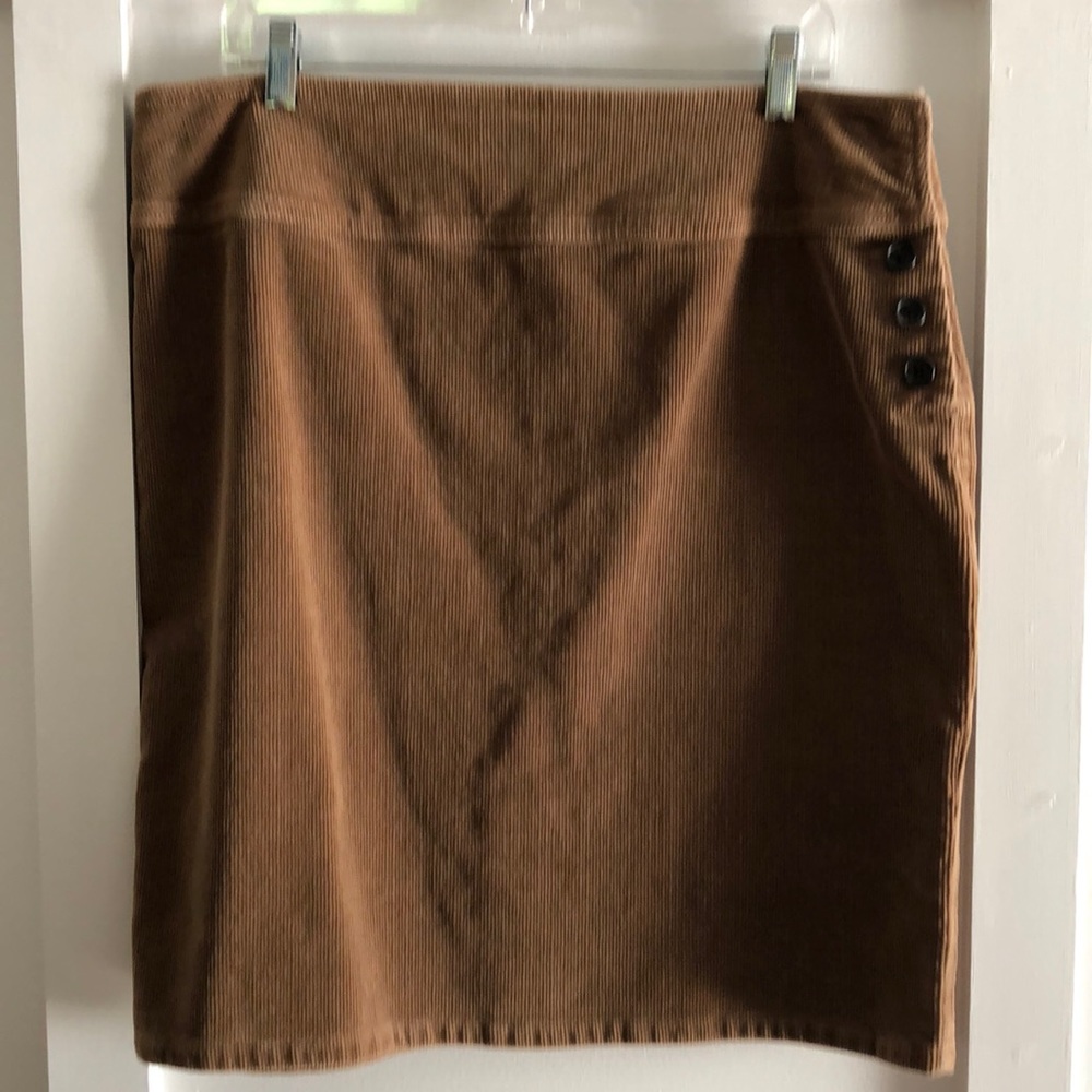 Corduroy above the knee skirt